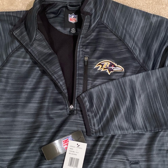 Baltimore Ravens 1/2 zip pullover Large NWT!! - Picture 2 of 2